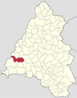 Localizare în cadrul județului