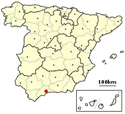 Poziția localității Málaga