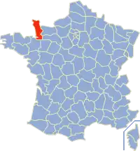 Poziția regiunii Manche