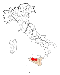 Poziția provinciei în Italia