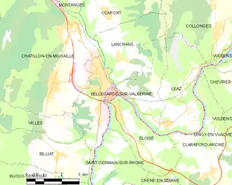 Poziția localității Bellegarde-sur-Valserine