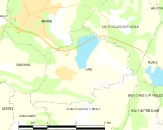 Poziția localității Limé