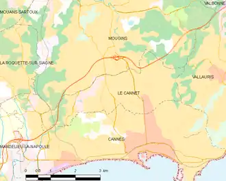 Poziția localității Le Cannet