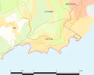 Poziția localității Cap-d'Ail