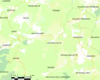 Poziția localității Laroque-de-Fa