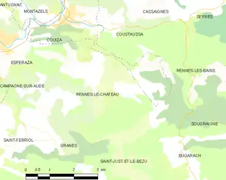 Poziția localității Rennes-le-Château