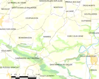 Poziția localității Hamars