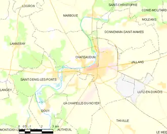 Poziția localității Châteaudun