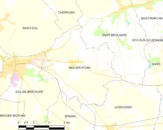 Poziția localității Baguer-Pican