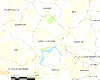 Poziția localității Marcillé-Robert