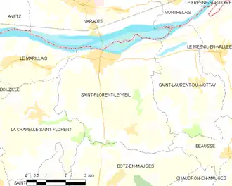 Poziția localității Saint-Florent-le-Vieil