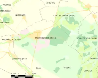 Poziția localității Mourmelon-le-Grand