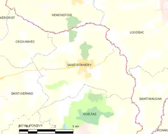 Poziția localității Saint-Gonnery