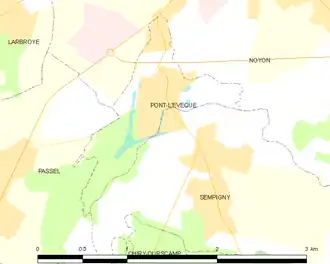 Poziția localității Pont-l'Évêque