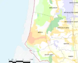 Poziția localității Berck