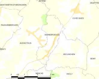 Poziția localității Dennebrœucq