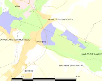 Poziția localității Montreuil
