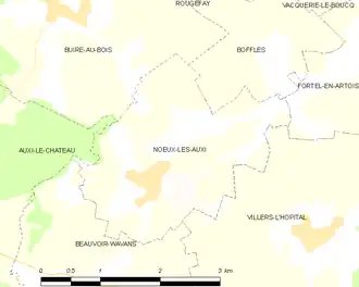 Poziția localității Nœux-lès-Auxi