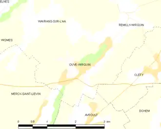 Poziția localității Ouve-Wirquin