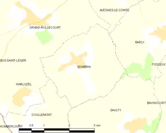 Poziția localității Sombrin