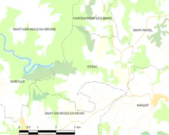 Poziția localității Vitrac