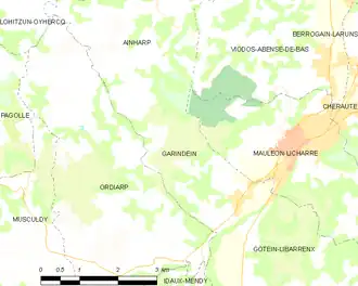 Poziția localității Garindein