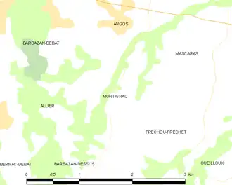 Poziția localității Montignac