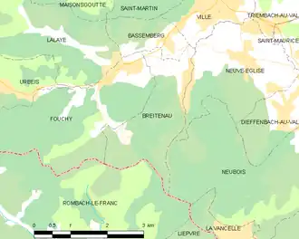 Poziția localității Breitenau