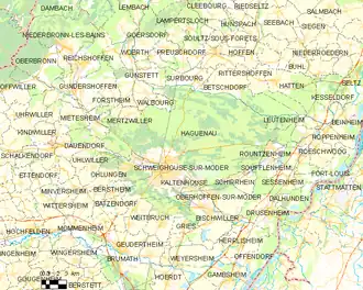 Poziția localității Haguenau