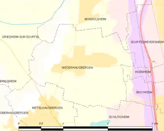 Poziția localității Niederhausbergen