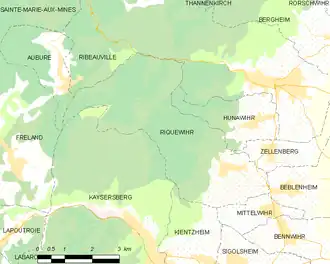 Poziția localității Riquewihr