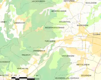 Poziția localității Turckheim