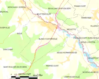 Poziția localității Blangy-sur-Bresle