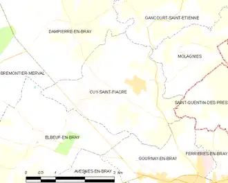 Poziția localității Cuy-Saint-Fiacre