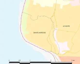 Poziția localității Sainte-Adresse