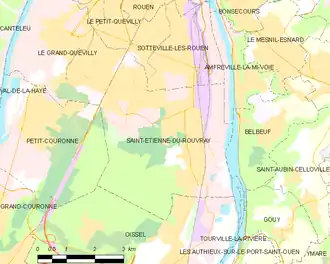 Poziția localității Saint-Étienne-du-Rouvray