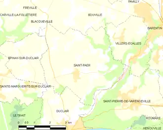 Poziția localității Saint-Paër