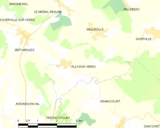 Poziția localității Villy-sur-Yères