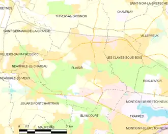 Poziția localității Plaisir