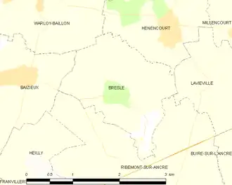 Poziția localității Bresle