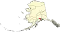 Localizare în statul Alaska