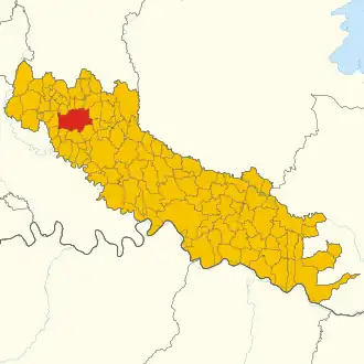 Poziția localității Crema