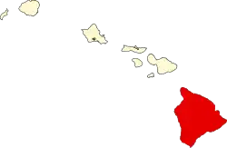 Comitatul Hawaii map
