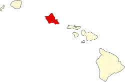 Comitatul Honolulu map