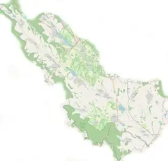 Harta raionului Ialoveni cu localități