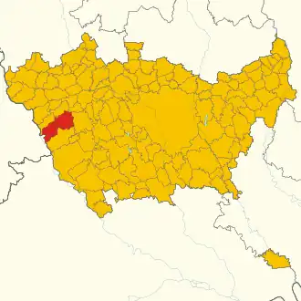 Poziția localității Magenta