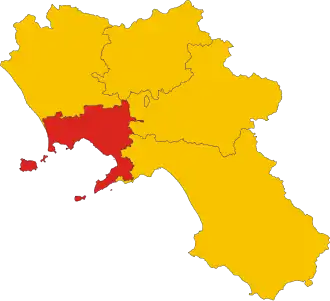 Poziția provinciei în Campania