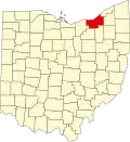 Comitatul Cuyahoga map