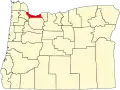 Comitatul Multnomah map