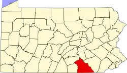 Poziția localității York